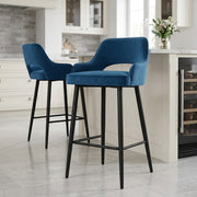 Barhocker Samt - Sutton Blau