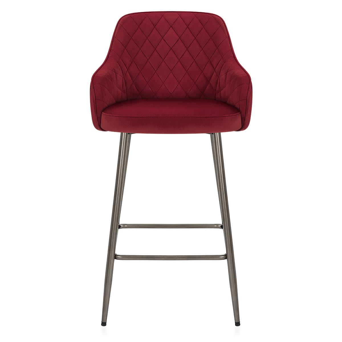 Samt Barhocker - Sydney Rot