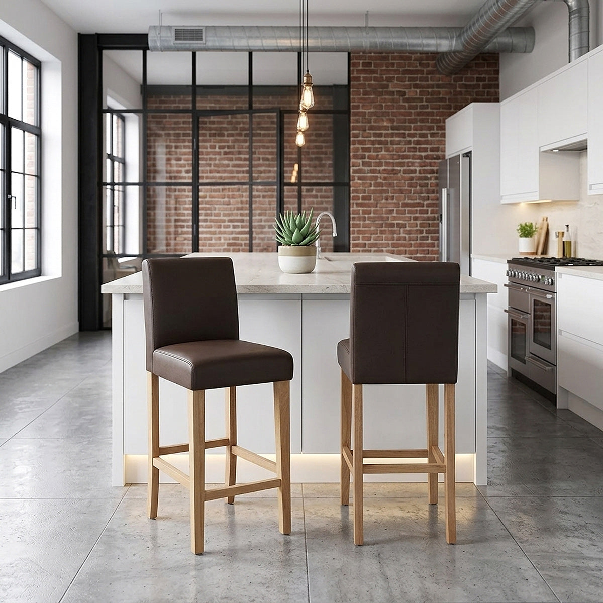 Barhocker Eiche - Tetbury Braun
