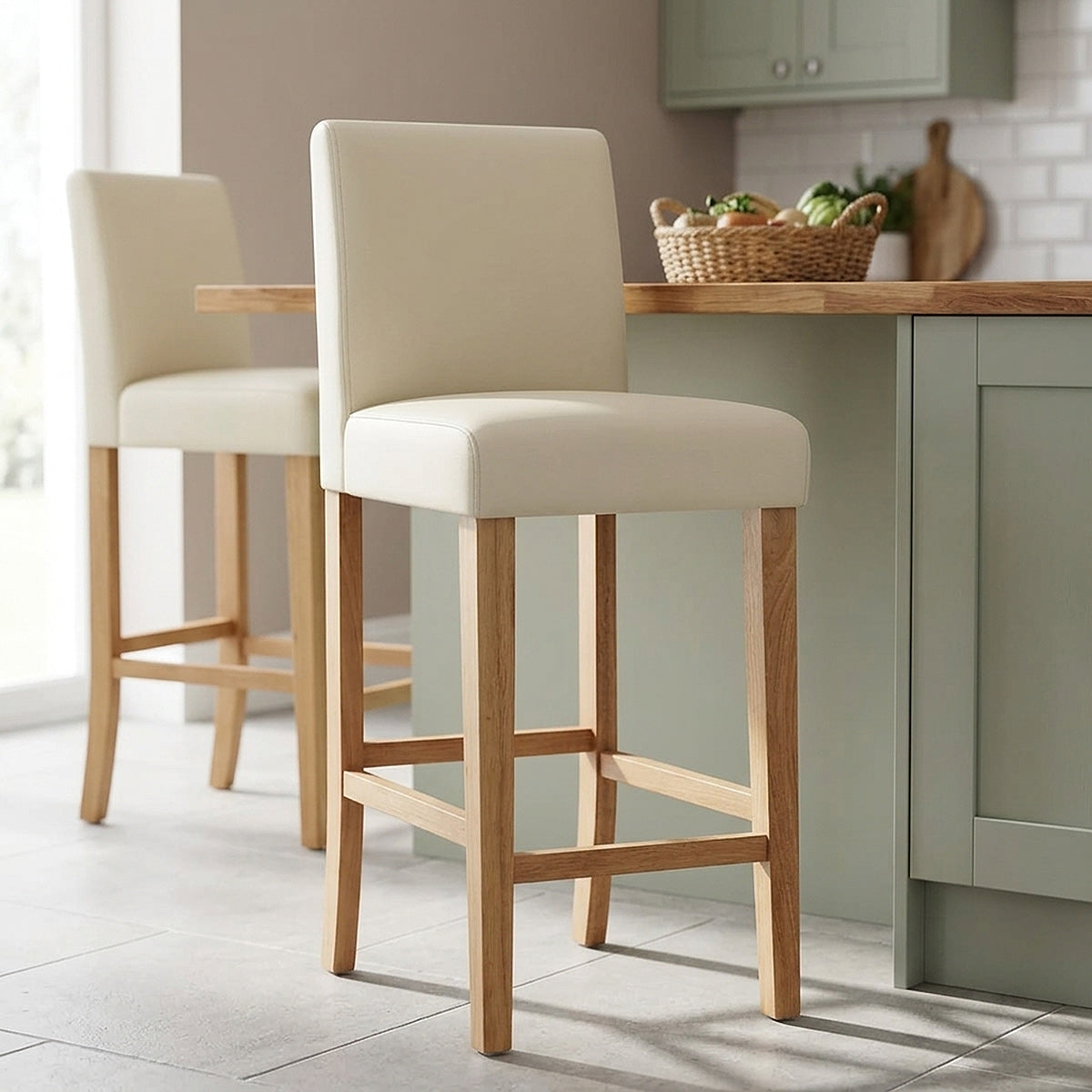 Barhocker Eiche - Tetbury Beige