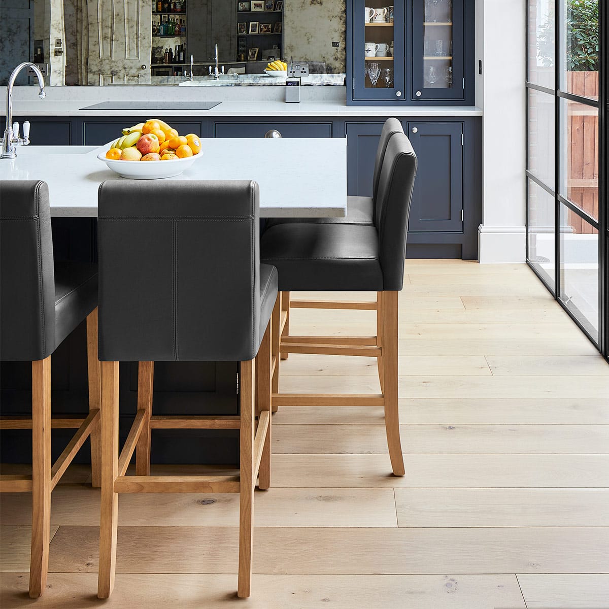 Barhocker Eiche - Tetbury Grau