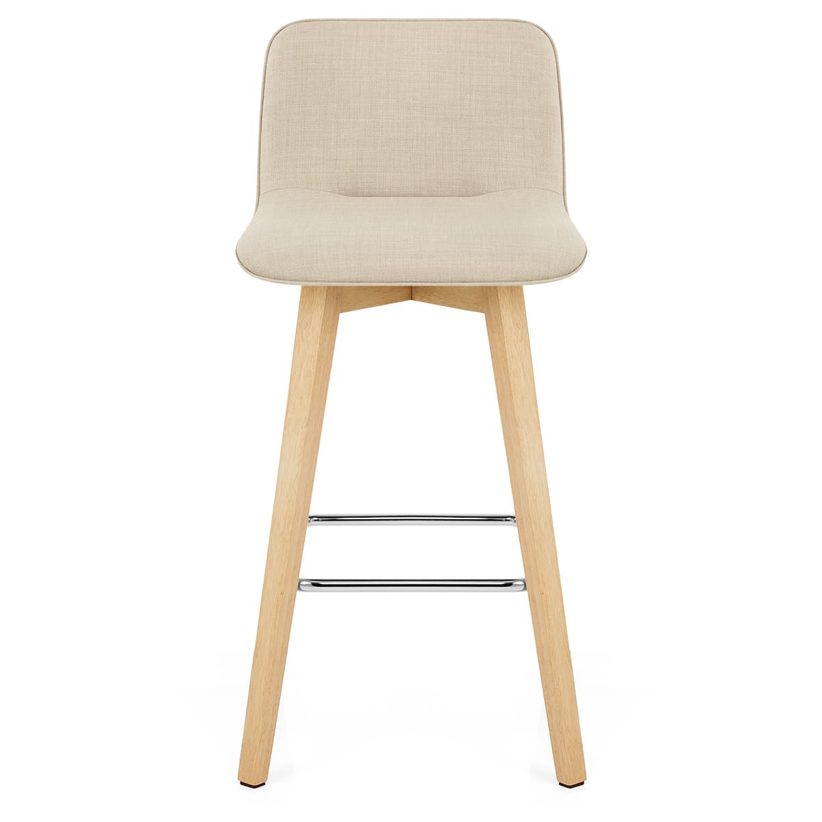 Stoff Holzbarhocker - Tide Beige