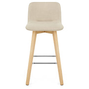 Sgabello Tessuto Legno - Tide Crema