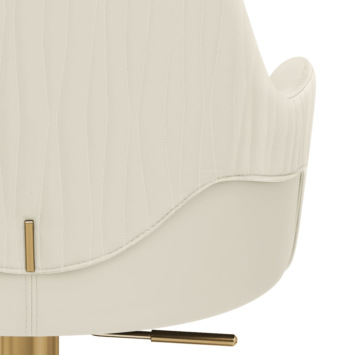 Gold Barhocker - Toni Beige