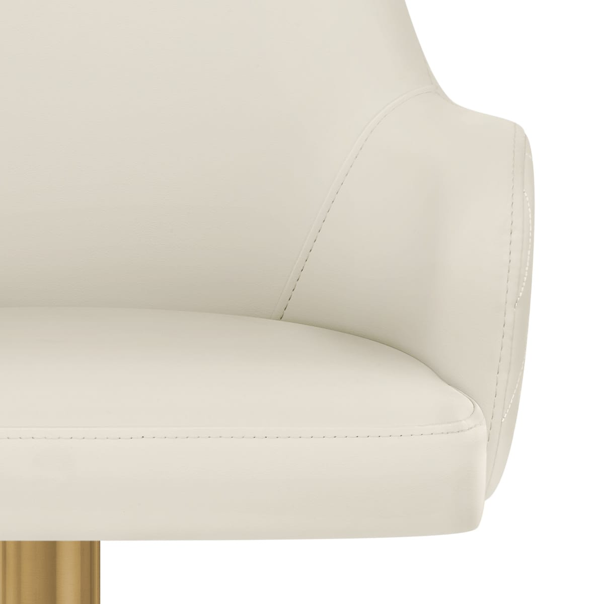 Gold Barhocker - Toni Beige