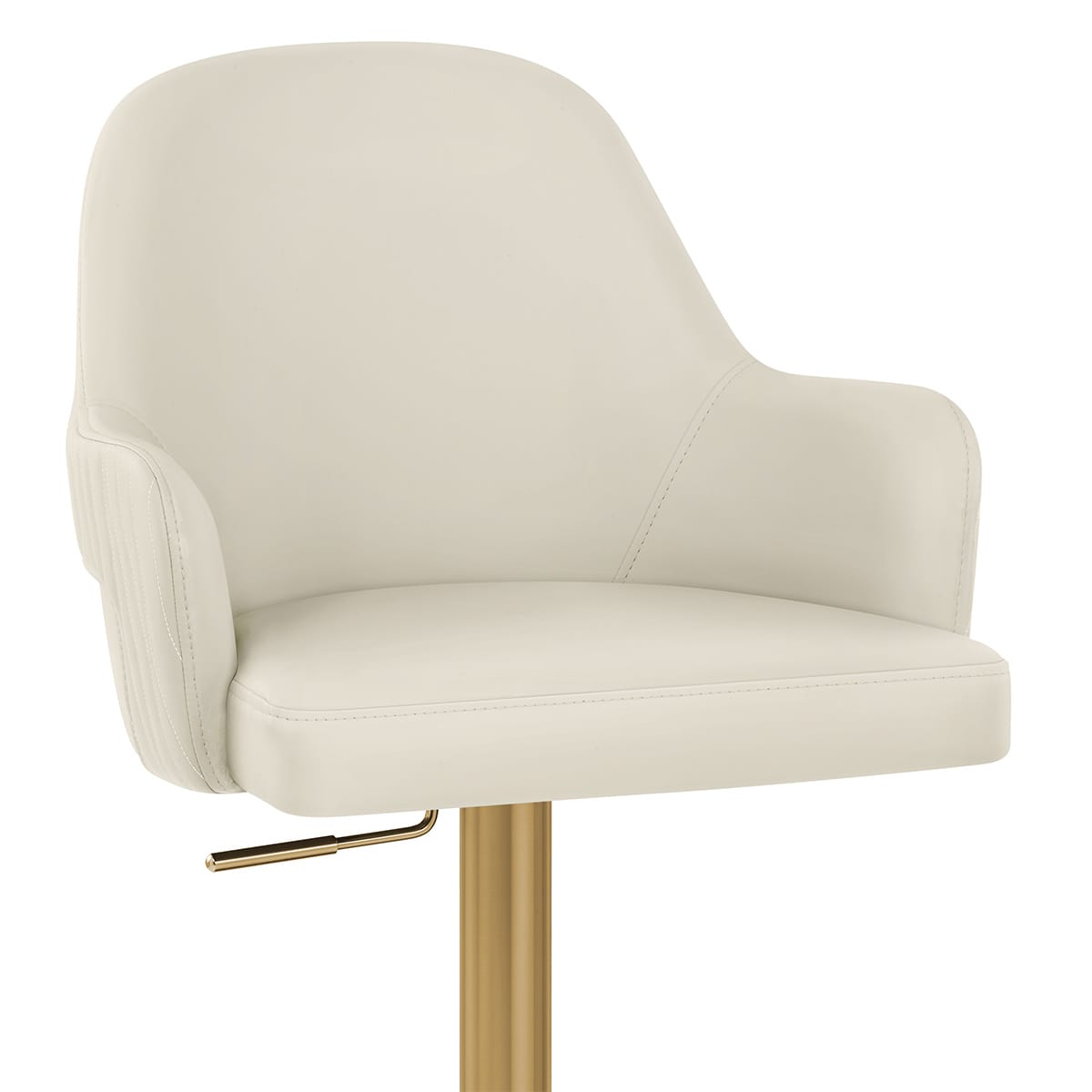 Gold Barhocker - Toni Beige