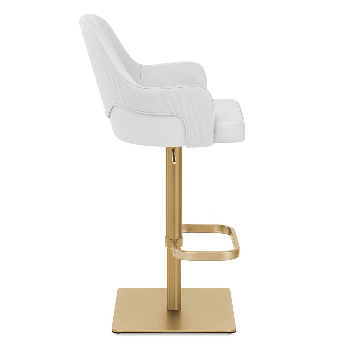 Gold Barhocker - Toni Weiß