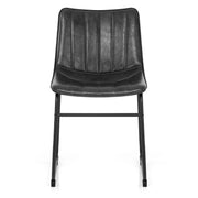 Sedia Ecopelle Anticata Satinata - Tucker Nero