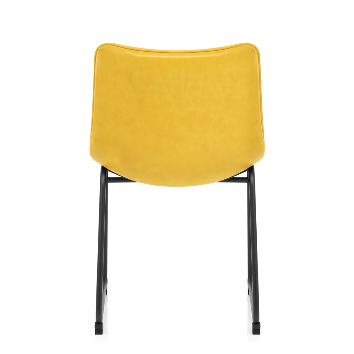 Sedia Ecopelle Anticata Satinata - Tucker Giallo