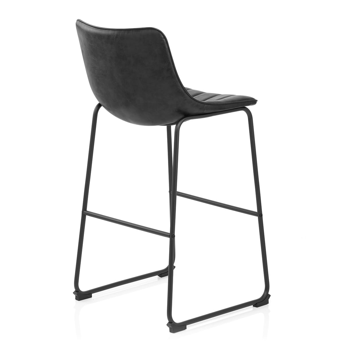 Kunstleder Barhocker - Tucker Schwarz