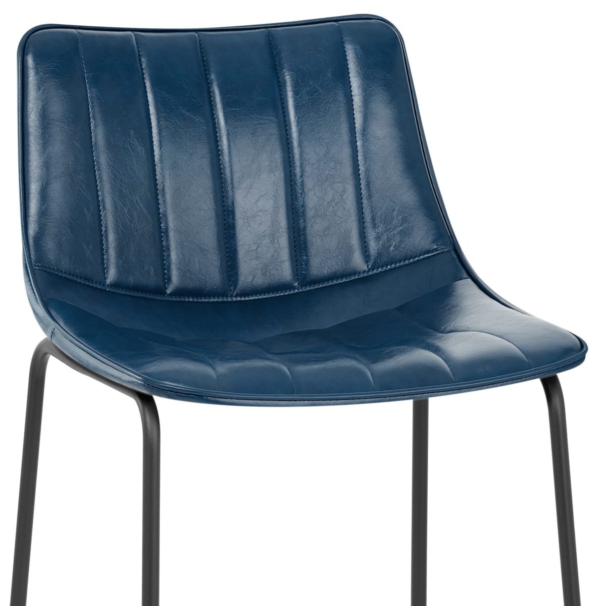 Kunstleder Barhocker - Tucker Blau