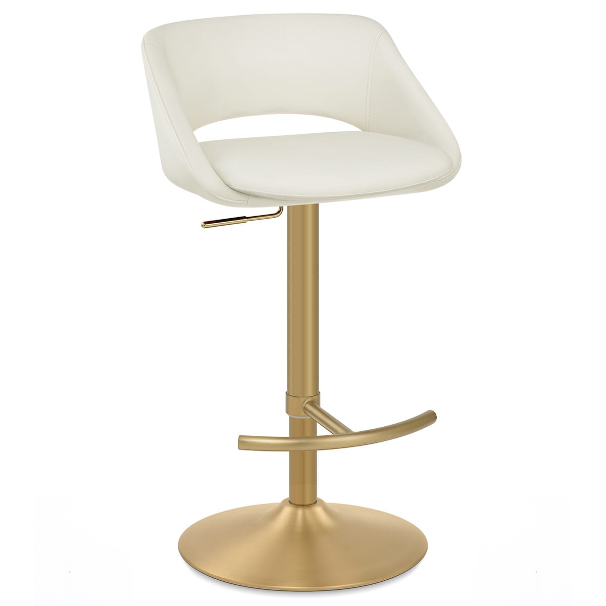 Barhocker Gebürstetes Gold - Tulsa Beige