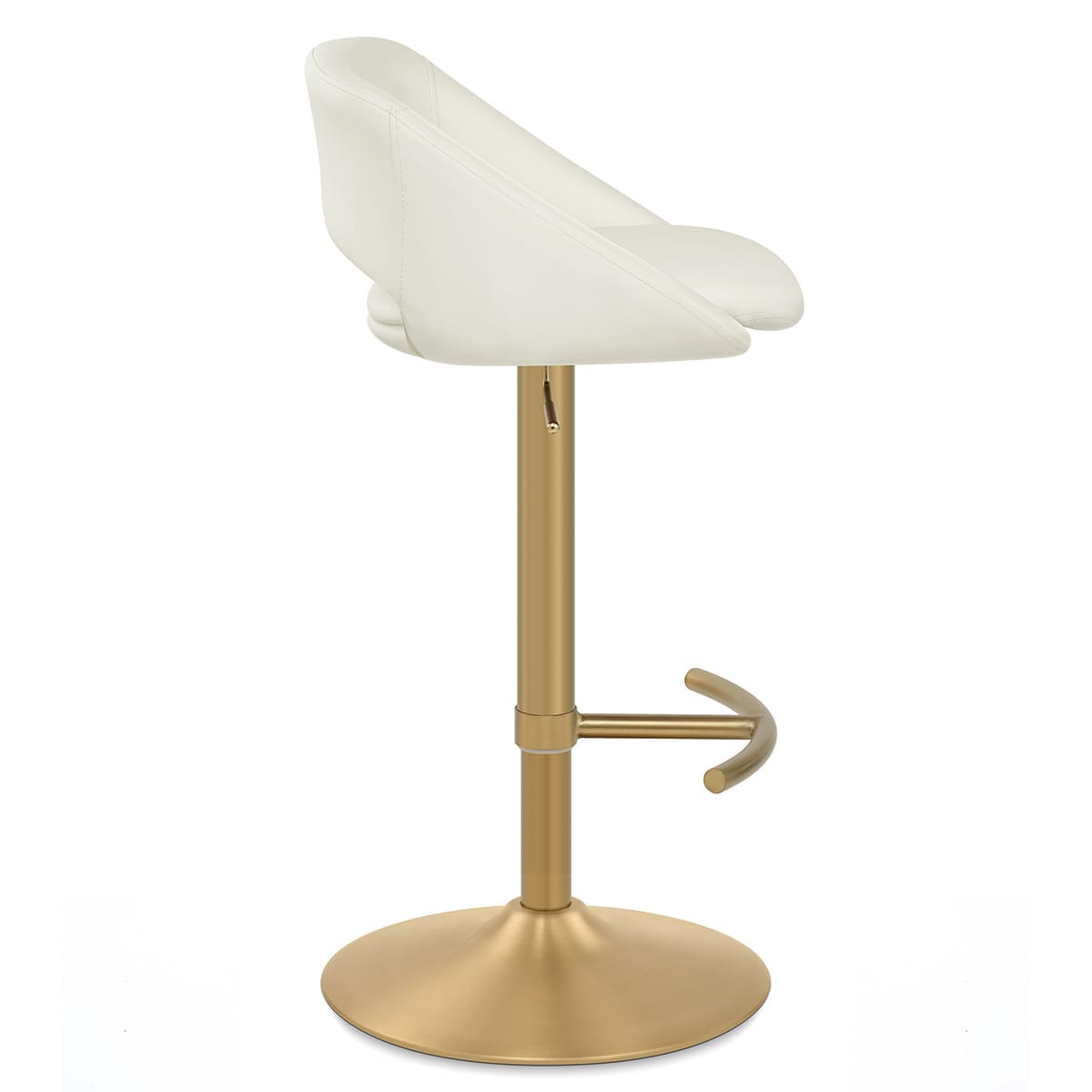 Barhocker Gebürstetes Gold - Tulsa Beige
