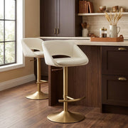 Barhocker Gebürstetes Gold - Tulsa Beige