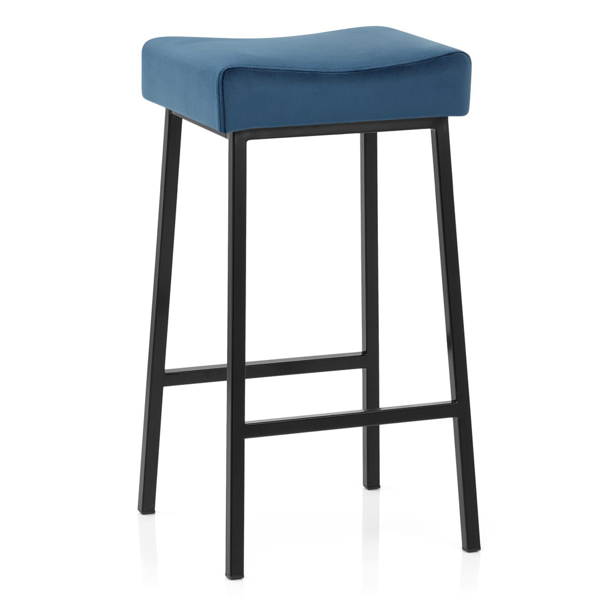 Samt Barhocker - Uno Blau