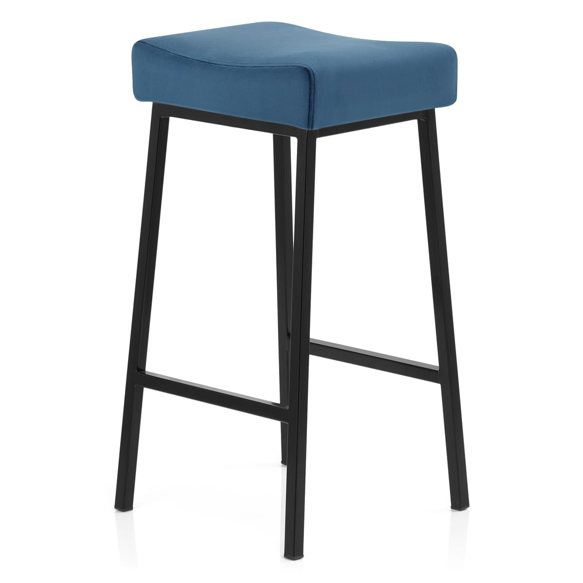 Samt Barhocker - Uno Blau