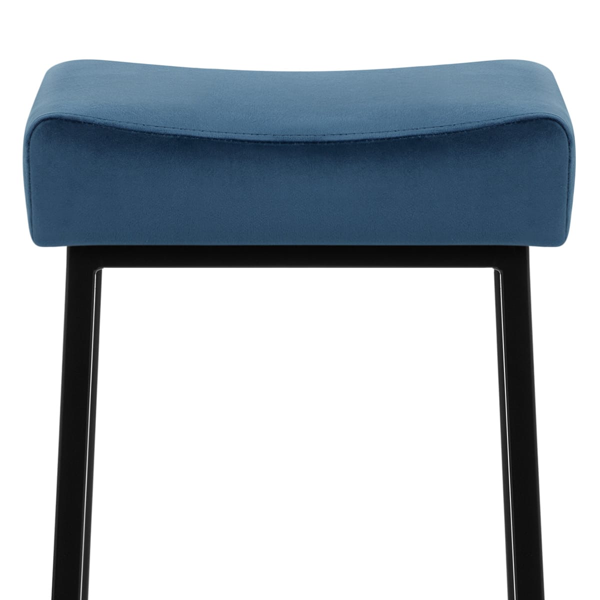 Samt Barhocker - Uno Blau
