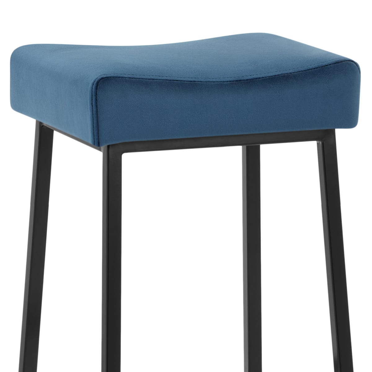 Samt Barhocker - Uno Blau