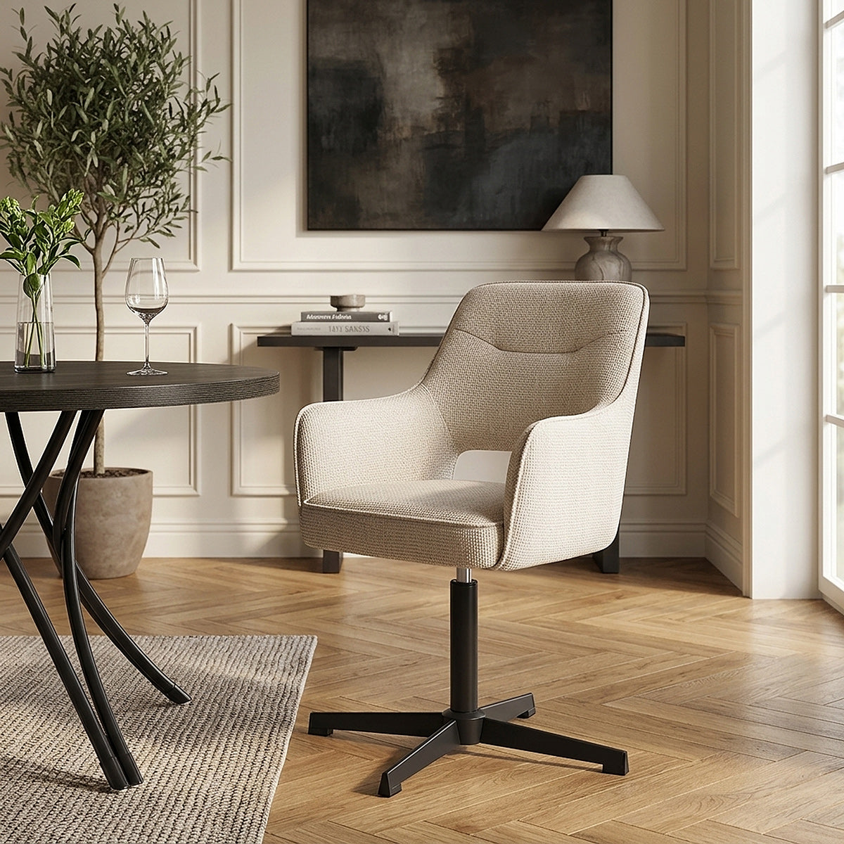 Esszimmerstuhl Stoff - Veneto Beige