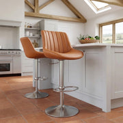 Barhocker Echtleder - Versailles Braun