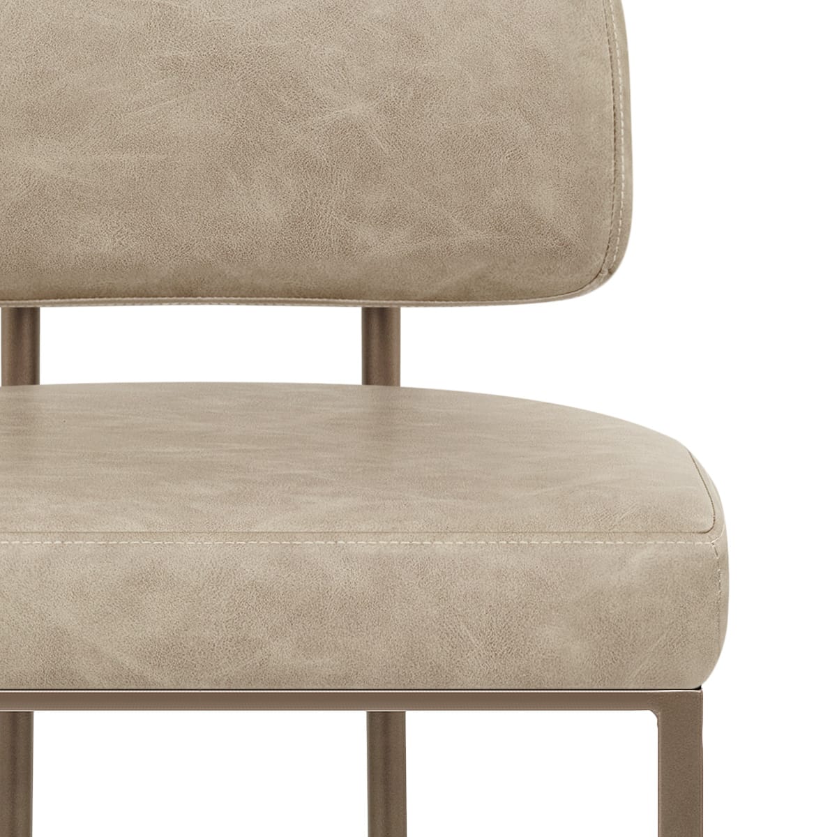 Sgabello Ecopelle - Verve Crema