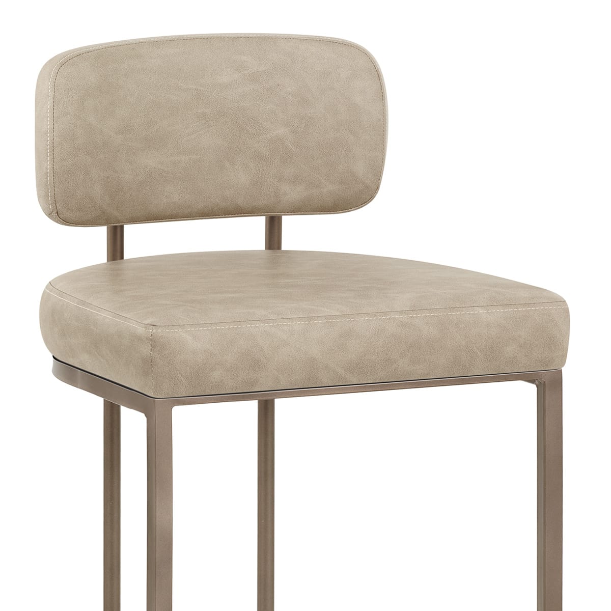 Sgabello Ecopelle - Verve Crema