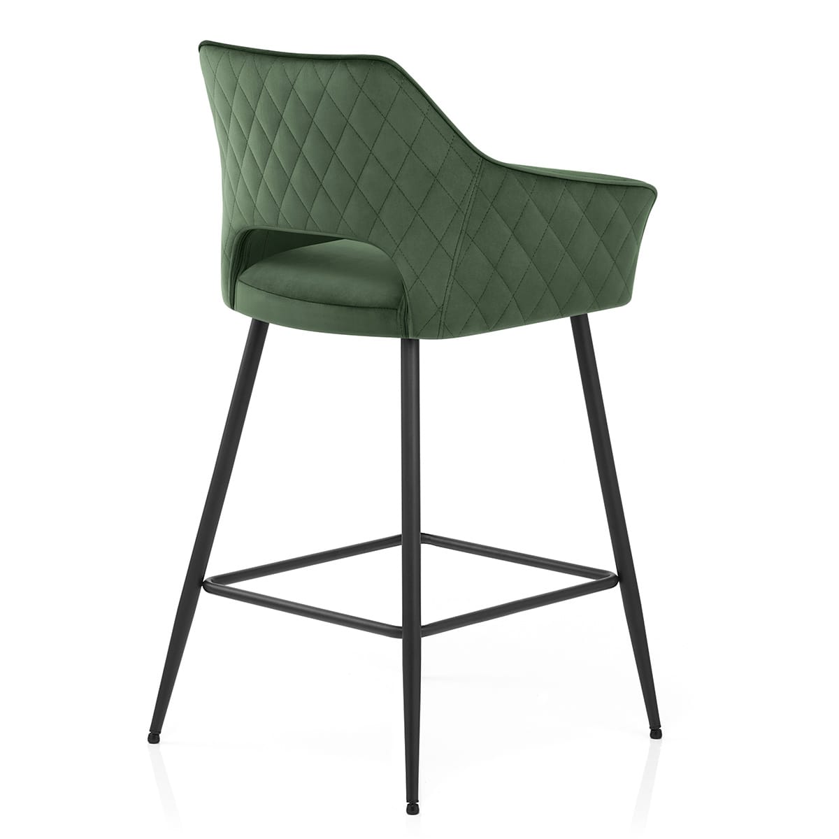 Sgabello Velluto - Viola Verde