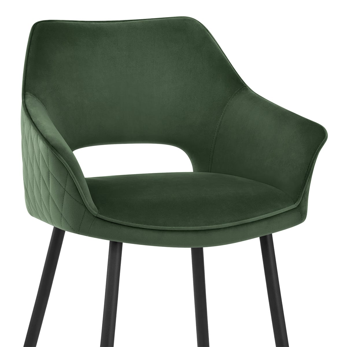 Sgabello Velluto - Viola Verde