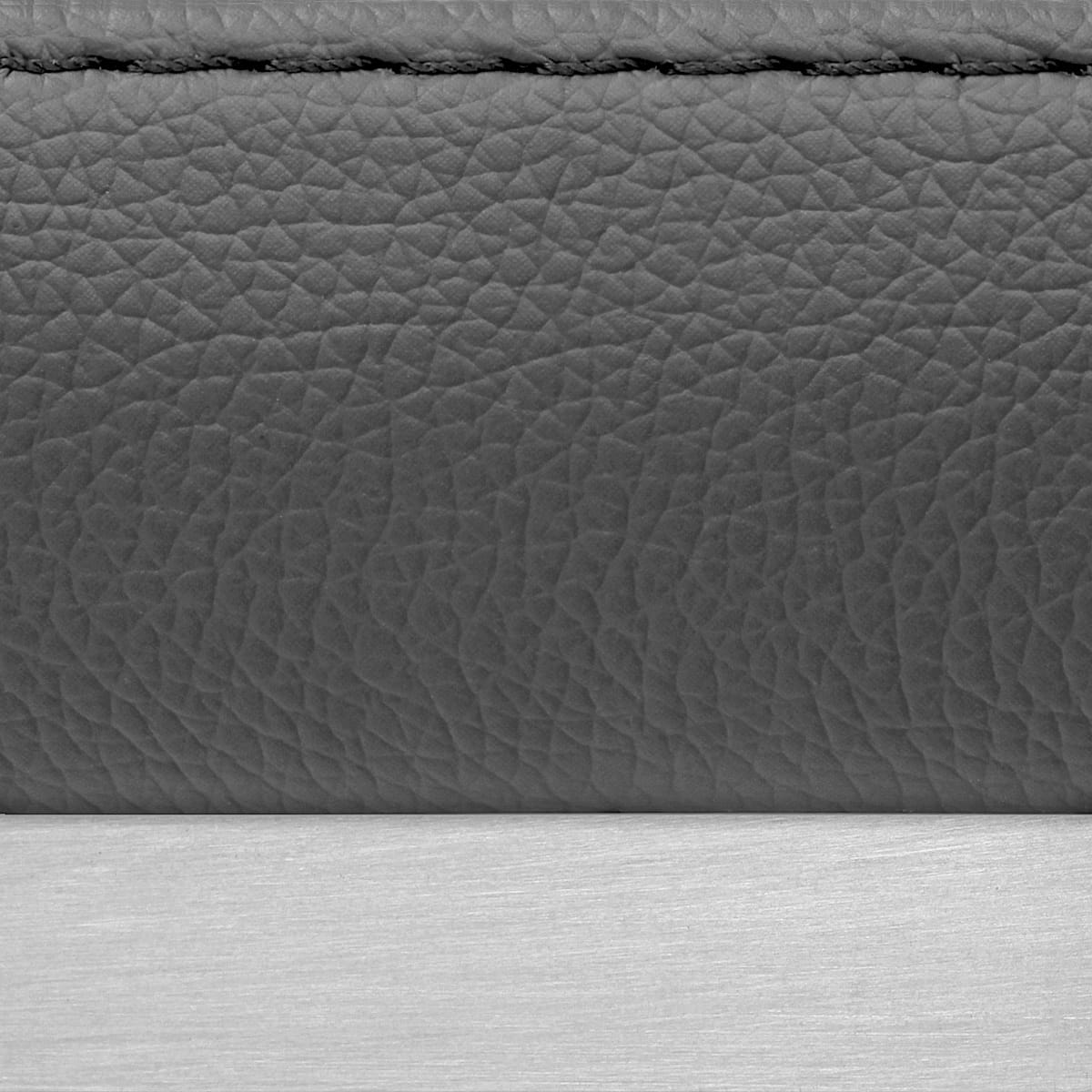 Sgabello Ecopelle Satinato - Vision Grigio