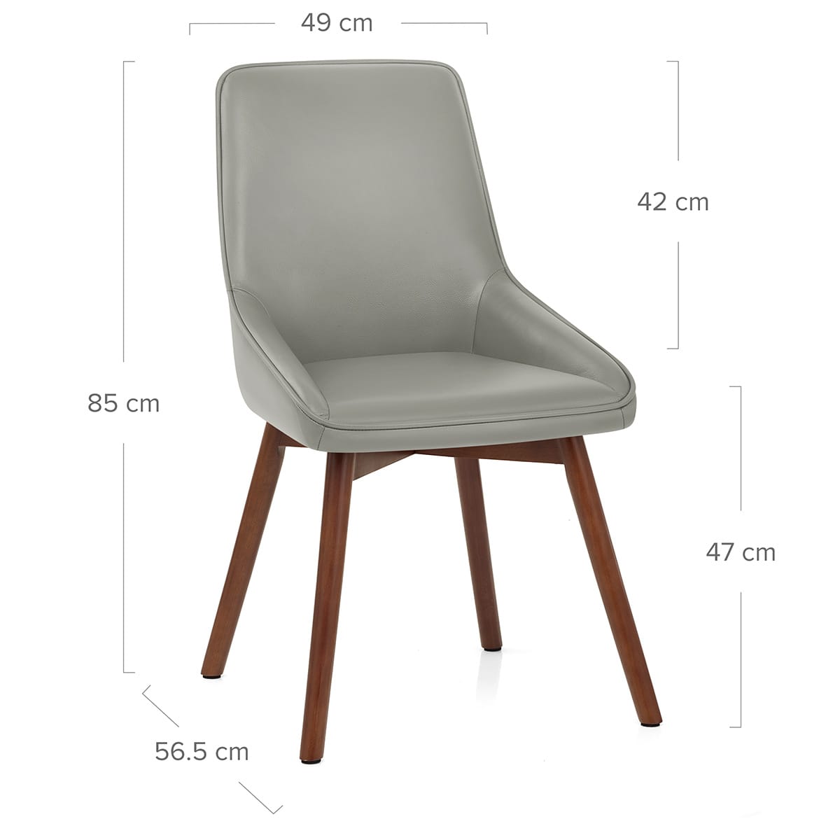 Sedia Vera Pelle Noce - Vito Grigio