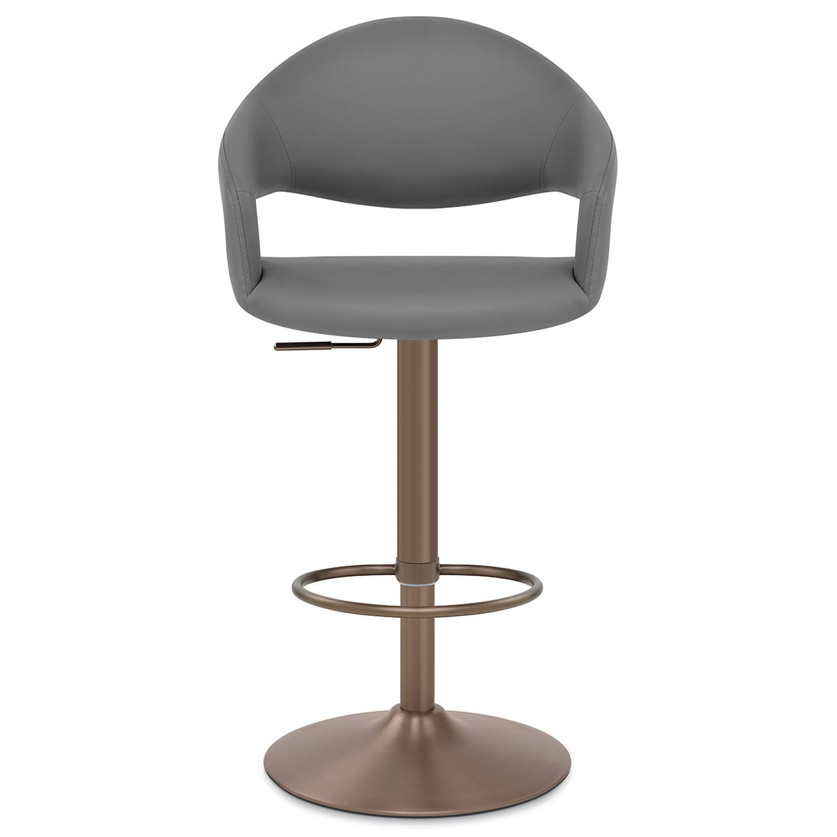Sgabello Ecopelle - Washington Grigio scuro