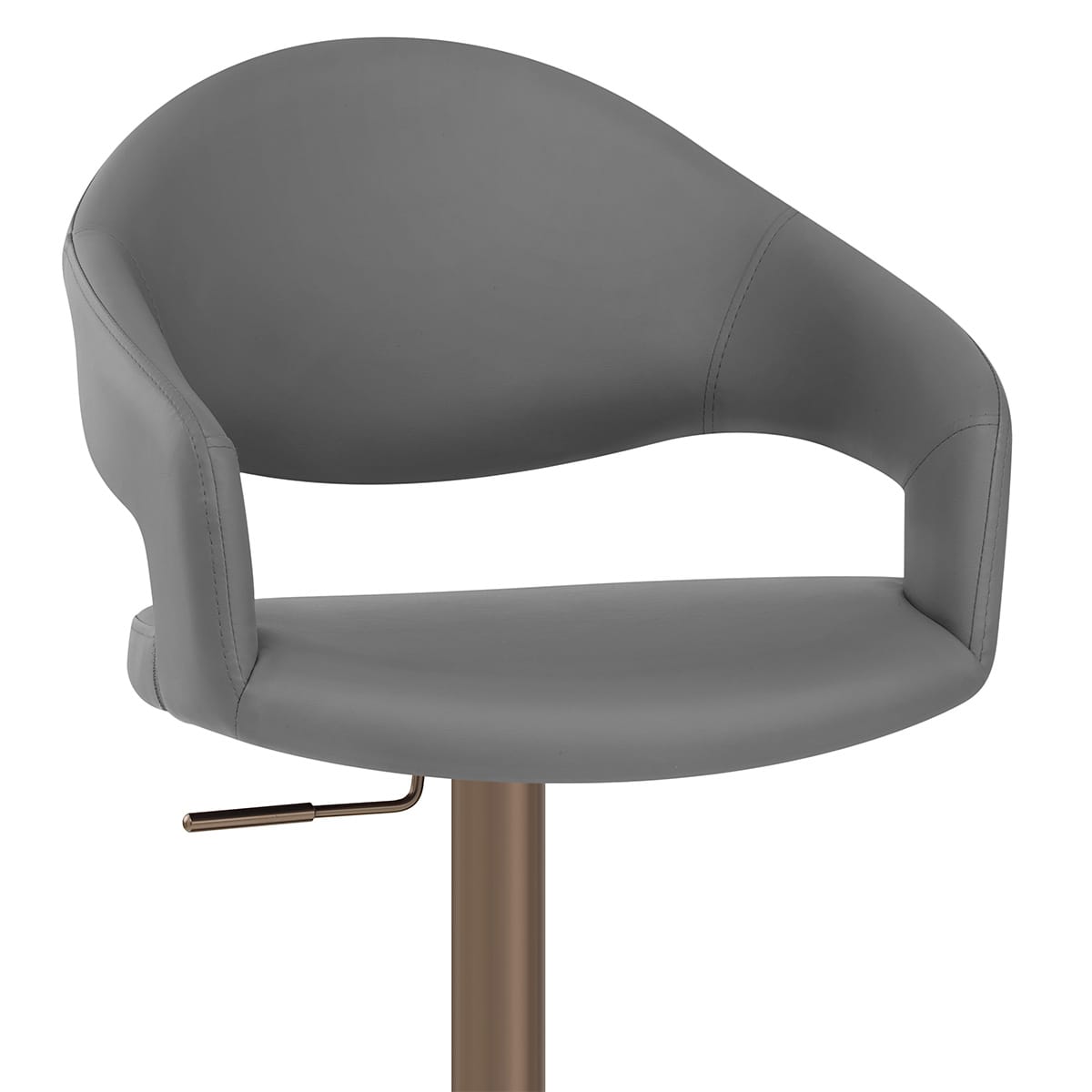 Sgabello Ecopelle - Washington Grigio scuro