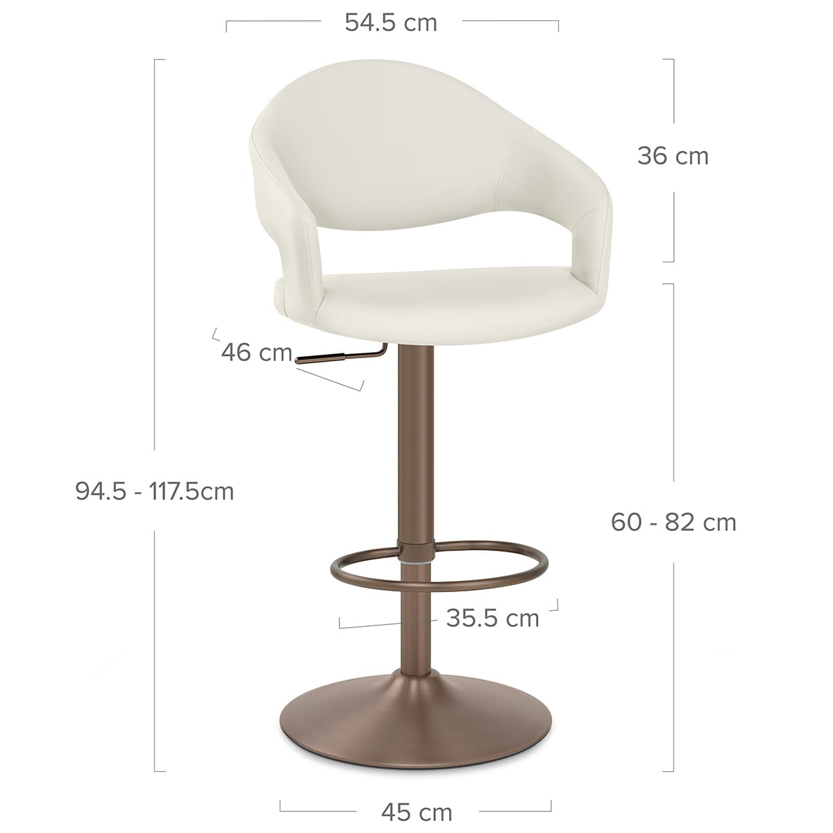 Barhocker Kunstleder - Washington Beige