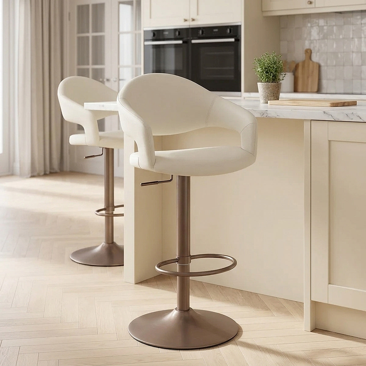 Barhocker Kunstleder - Washington Beige