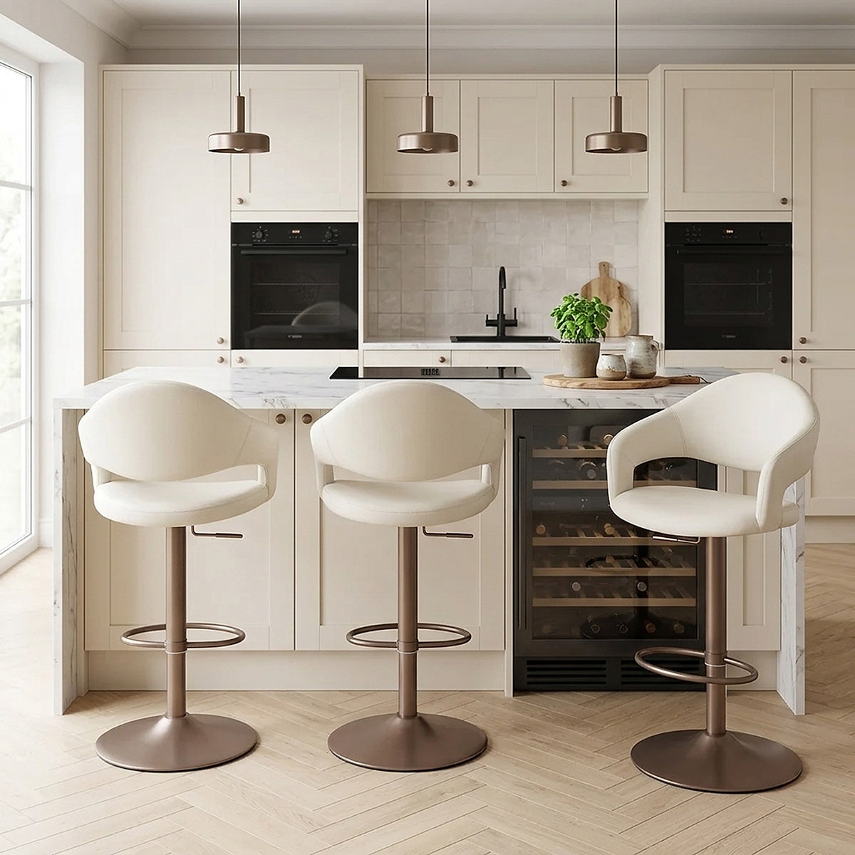 Barhocker Kunstleder - Washington Beige